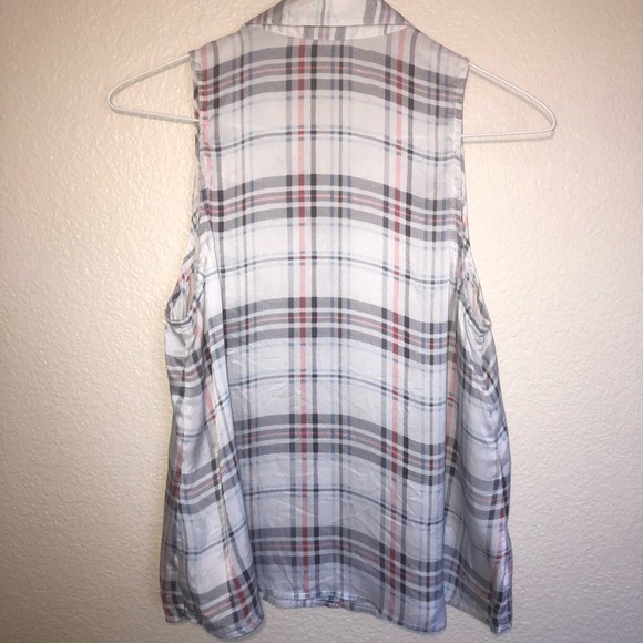 Equipment 100% silk button down plaid blouse, XS - Picture 6 of 10